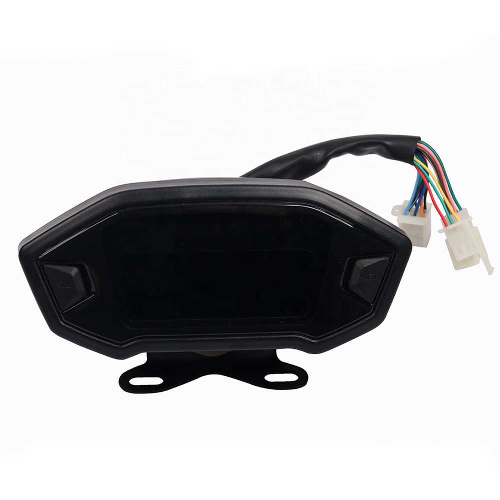 TERFU Motorcycle Digital Speedometer Digital Tachometer Dashboard Instrument Panel Meter LCD Display