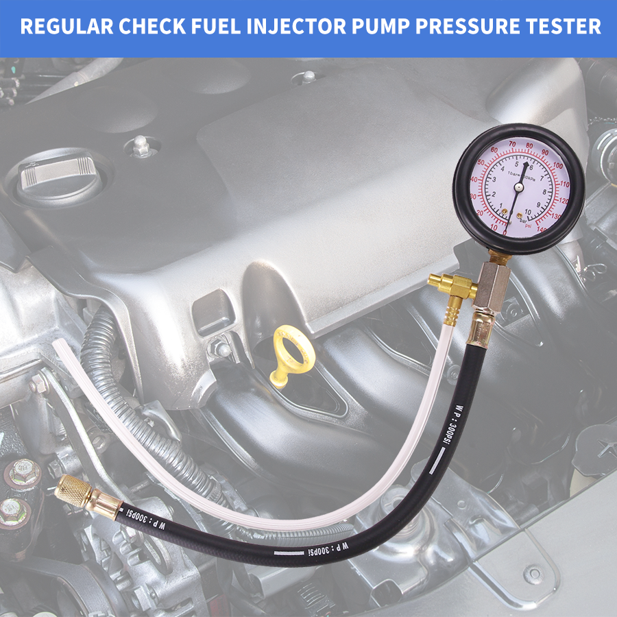 Oil Combustion Spraying Pressure Meter Fuel Pressure Tester Kit Pressure Gauge for Fuel Injection System