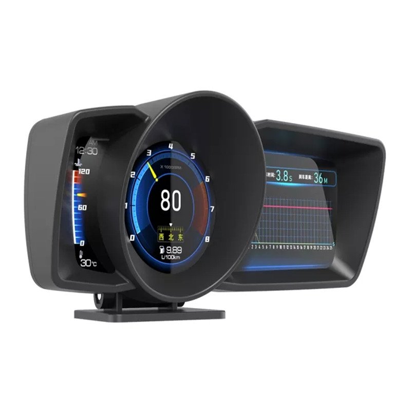 English Version A600/ap-7 OBD2 Gauge Digital Turbo boost Oil Pressure Temperature for Car Afr RPM Fuel Level Speed EXT Oil Meter