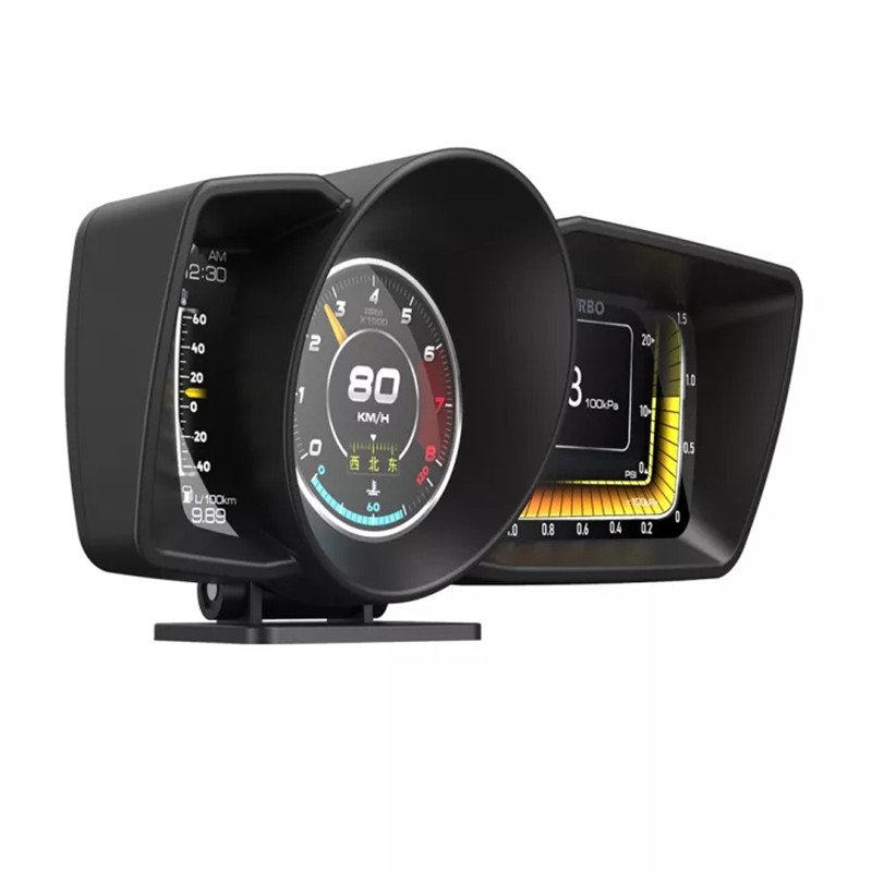 English Version A600/ap-7 OBD2 Gauge Digital Turbo boost Oil Pressure Temperature for Car Afr RPM Fuel Level Speed EXT Oil Meter