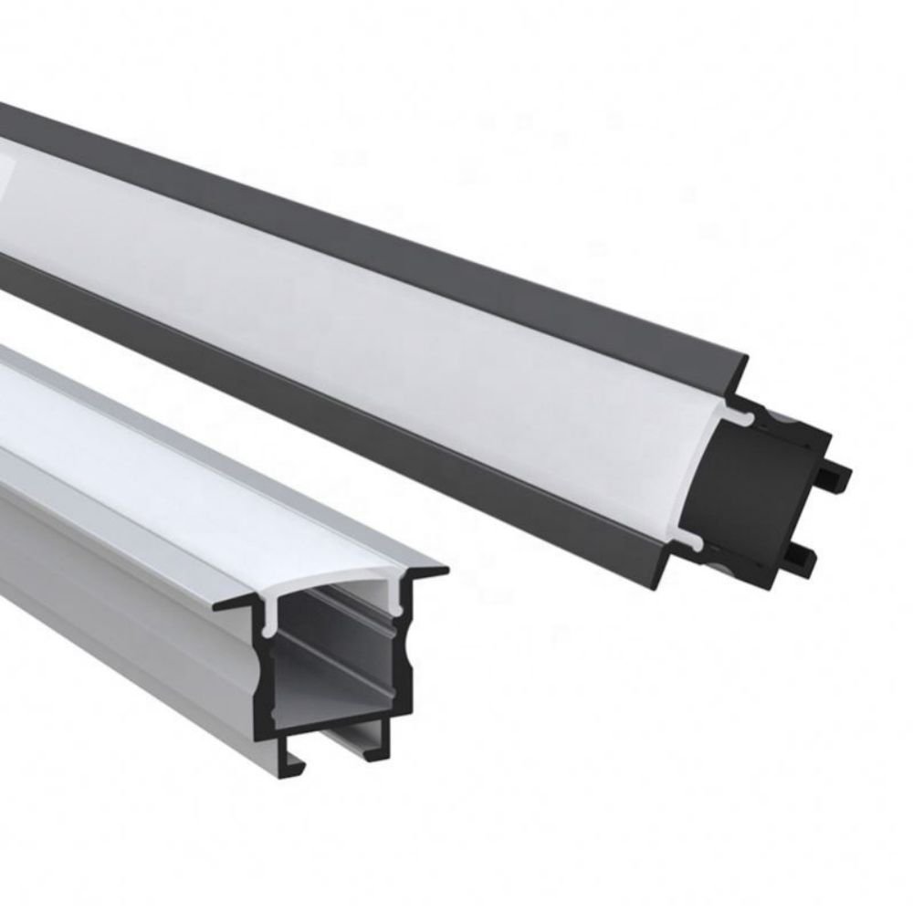 W25*H17mm Led Recessed Aluminium groove Line Light Without Spot Most Into Housing Hard bar Dark Installation with Spring Clip