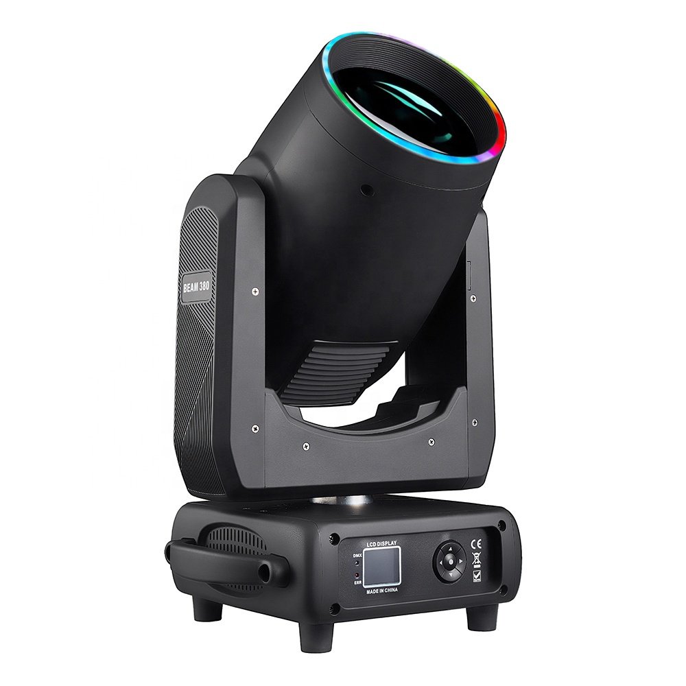New Style High Bright HOLA Ring Lyre Beam 380W Moving Head Light 20R 380Watt Sharpy Beam Moving Head Light for Disco DJ Party
