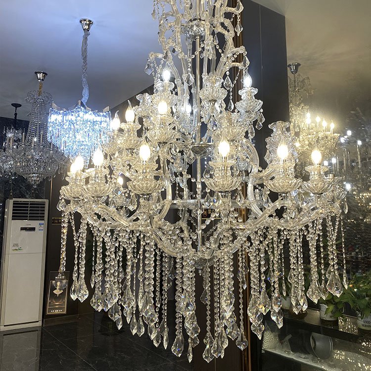 Aolier Luxury Crystal Modern Chandeliers for Hotel Villa Wedding Crystal Chandelier Table Centerpieces