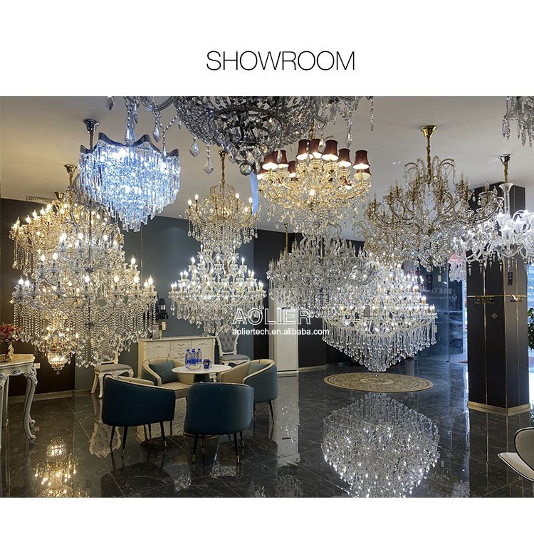 Aolier Luxury Crystal Modern Chandeliers for Hotel Villa Wedding Crystal Chandelier Table Centerpieces