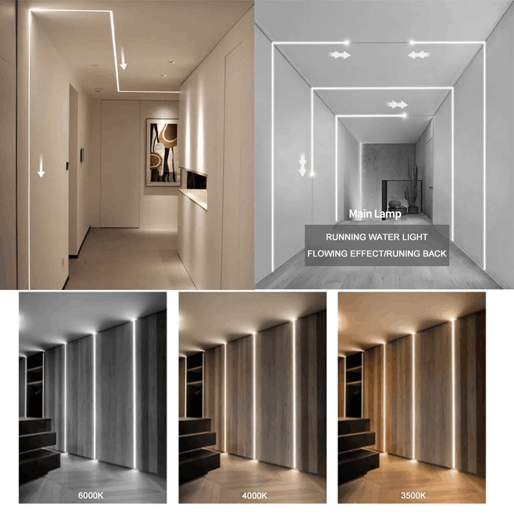 5M DC24V WS2811 LED Strip 120Leds/M Running Water Flowing Led Light Strip With Touch Panel Controller