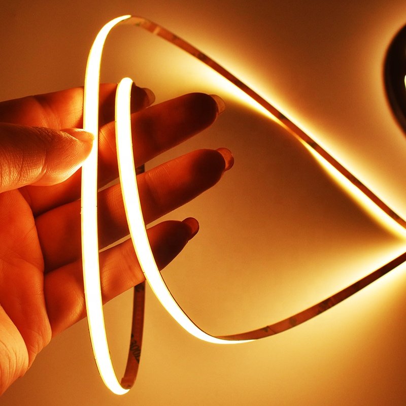 2700K 4000K 6500K FCOB LED CRI 90 95 LED COB Light 480leds 24V Slim 3mm 4mm 5mm Ultra Narrow COB Flexible LED Strip
