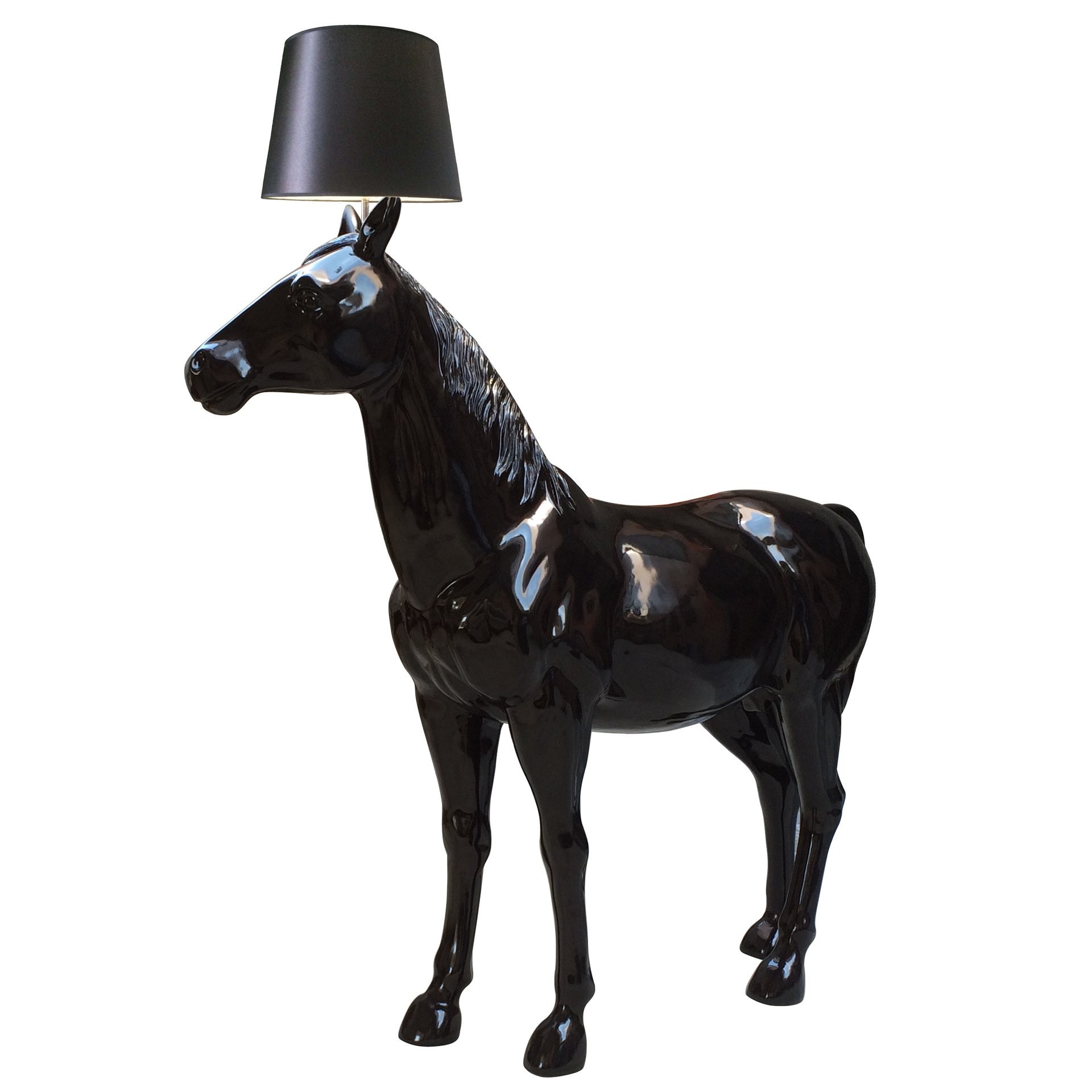 High Quality Nordic Industrial Custom E27 Bulb Metal Standing Floor Light Indoor Decor Horse Designer Led Floor Lamp