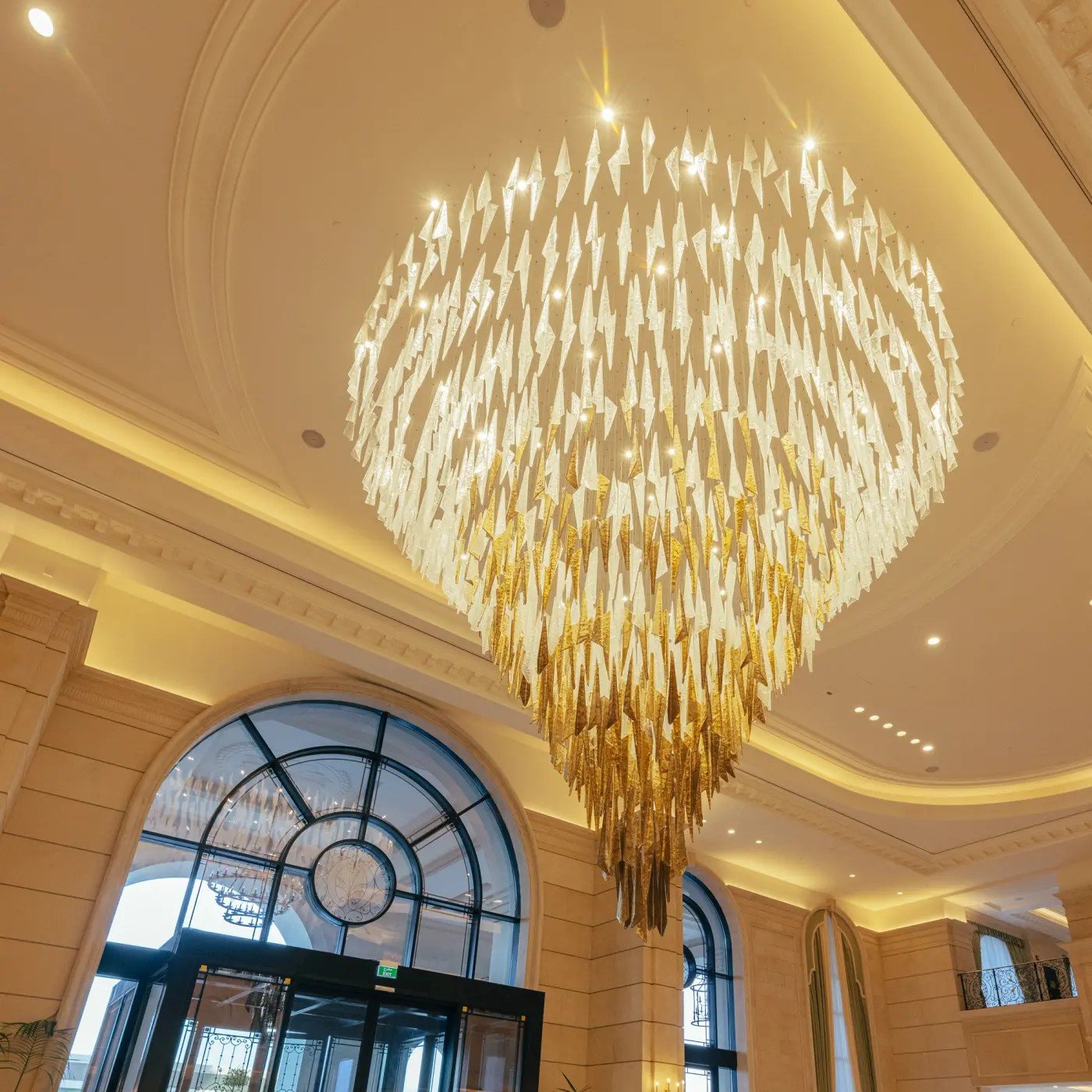 Large Led Art Glass Chandeliers Staircase Home Stainless Spiral Decoration Chandelier for Living Room