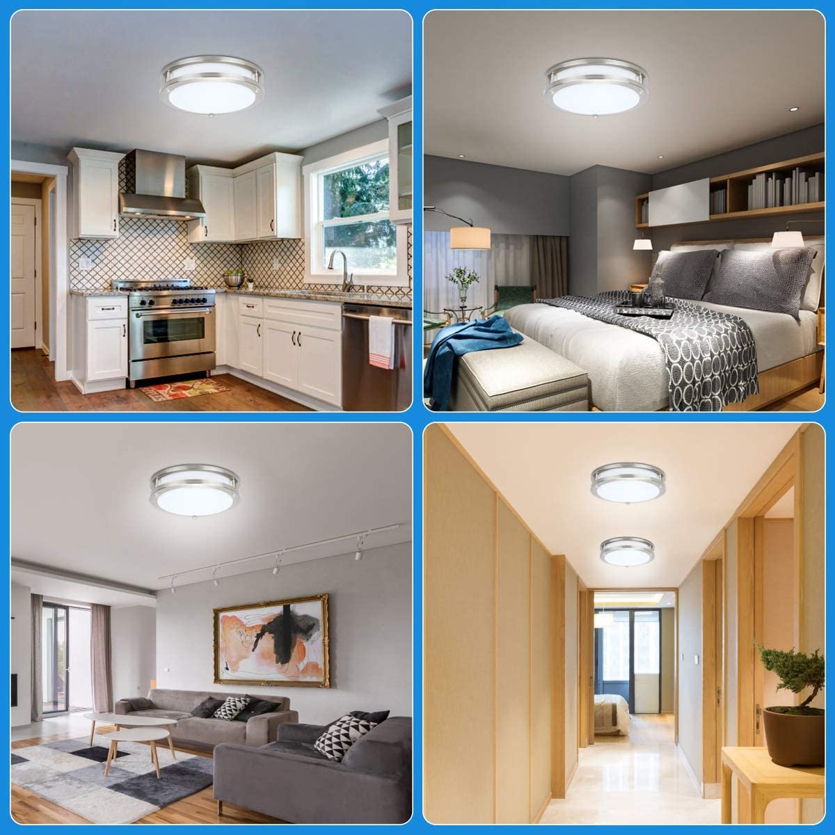 10In 12In 22W 36W Modern Dimming Hallway North America Round Ceiling Lamp Bathrooms Living Room Smart Led Ceiling Light