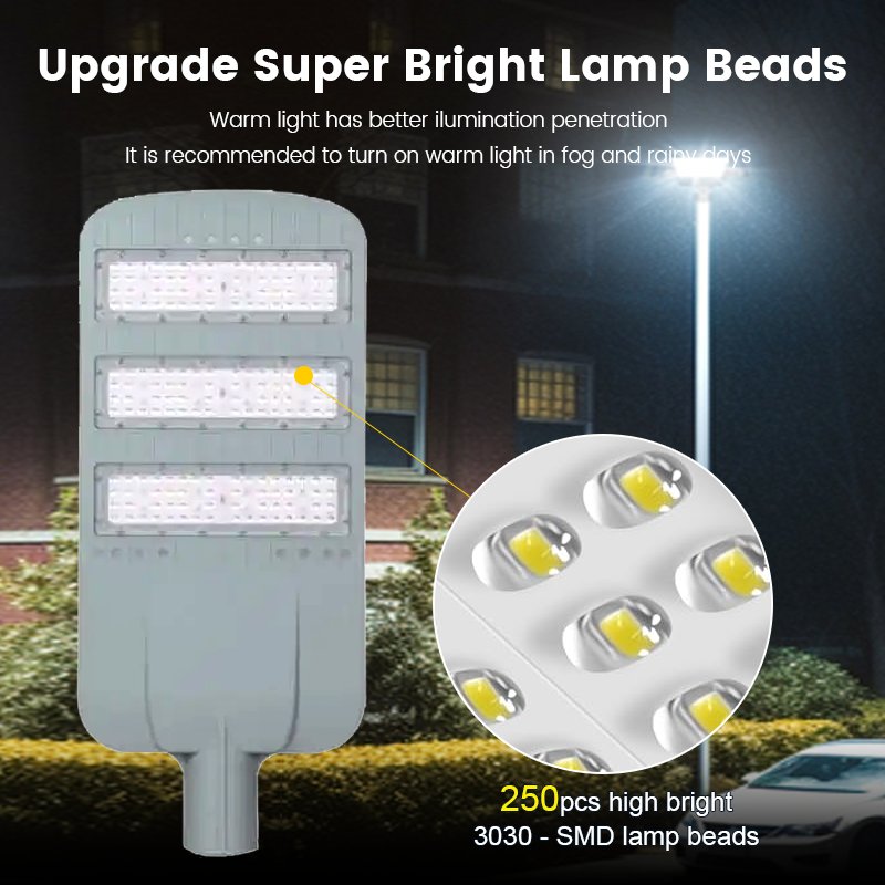 High Lumen 60W Outdoor Solar Street Light Waterproof IP65 Aluminum LED Lamp for Road 100W 150W 200W 250W 300W 400W 500W Series