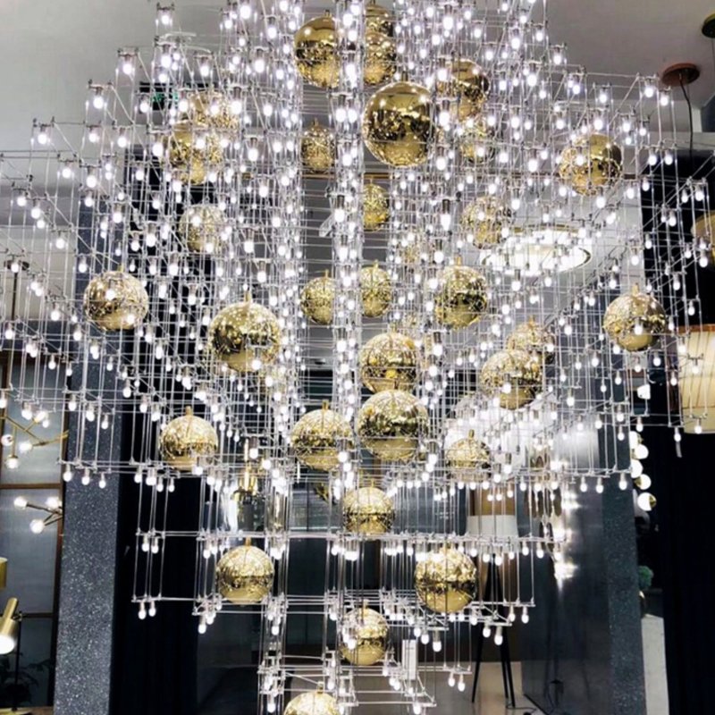 Zhongshan Large Chandeliers for High Ceiling Modern Design