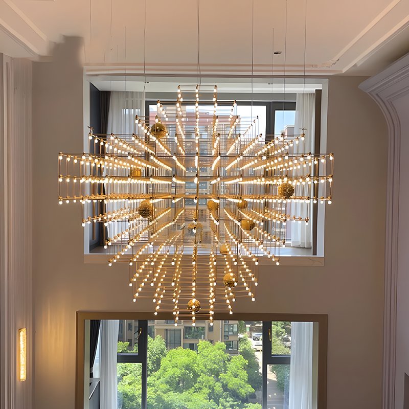 Zhongshan Large Chandeliers for High Ceiling Modern Design