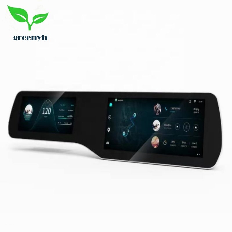 E654 Car Auto Meter 7+9 Inch Dual TFT Display Speedometer Multimedia Player for EV CAN Protocol Motorola Format 500kbps