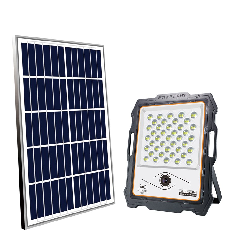New Products Led Flood Lights 100W Focos Solares 400W Projecteur Solair 300W Outdoor Floodlight 600 Solar Light With Camera Ip67