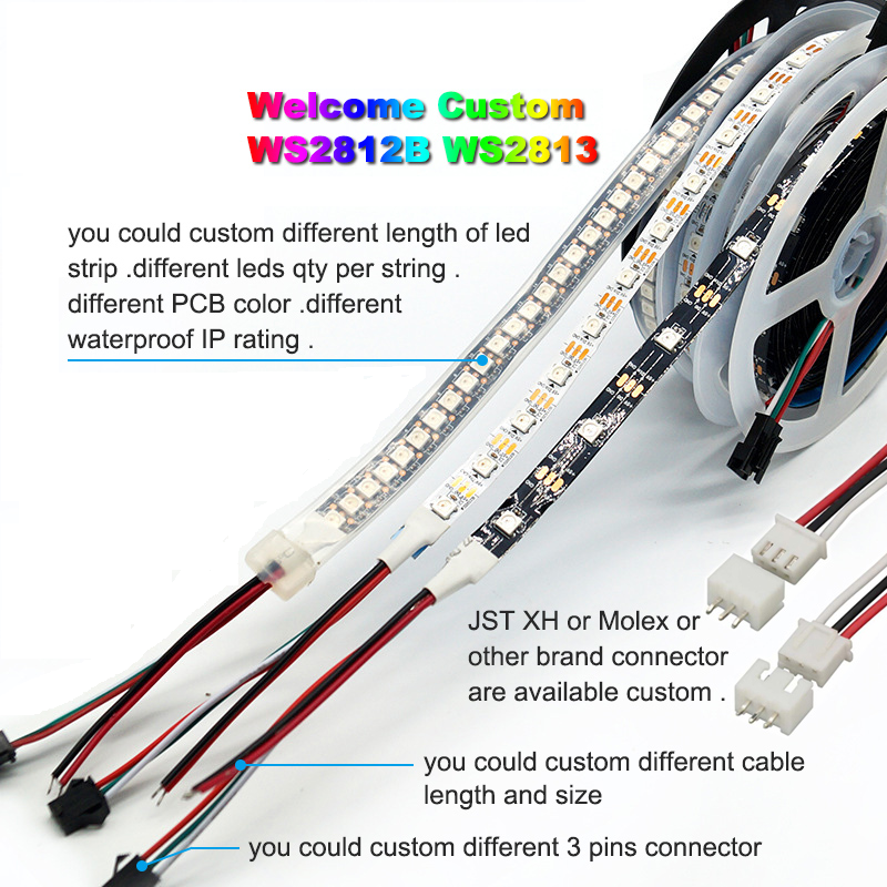 Addressable Pixies Smart 5V 12V WS2811 Led Ws2812b LED Strip Lights Dream Fullcolor Running Changing Color Led Strip
