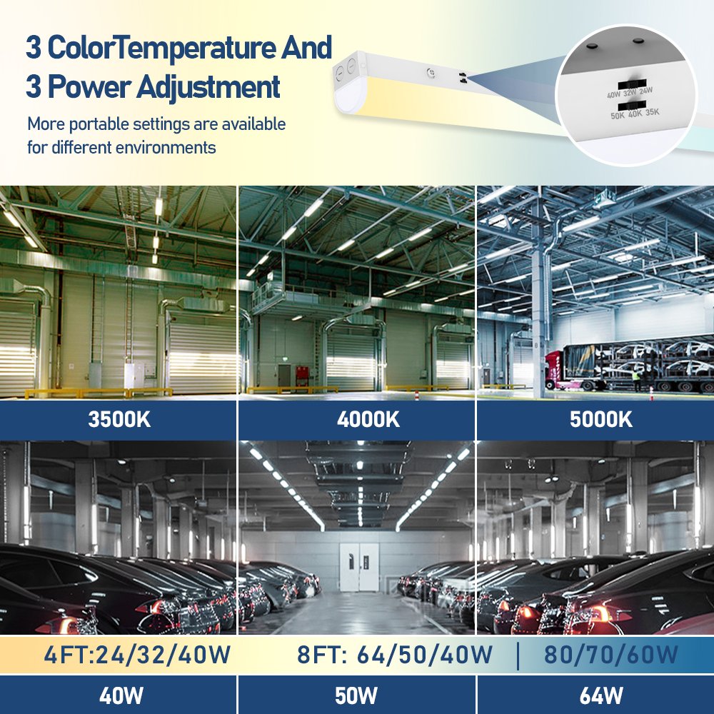 UL CUL DLC Premium Listing 4FT Led Strip Light Selectable Quick Shipping From US Warehouse