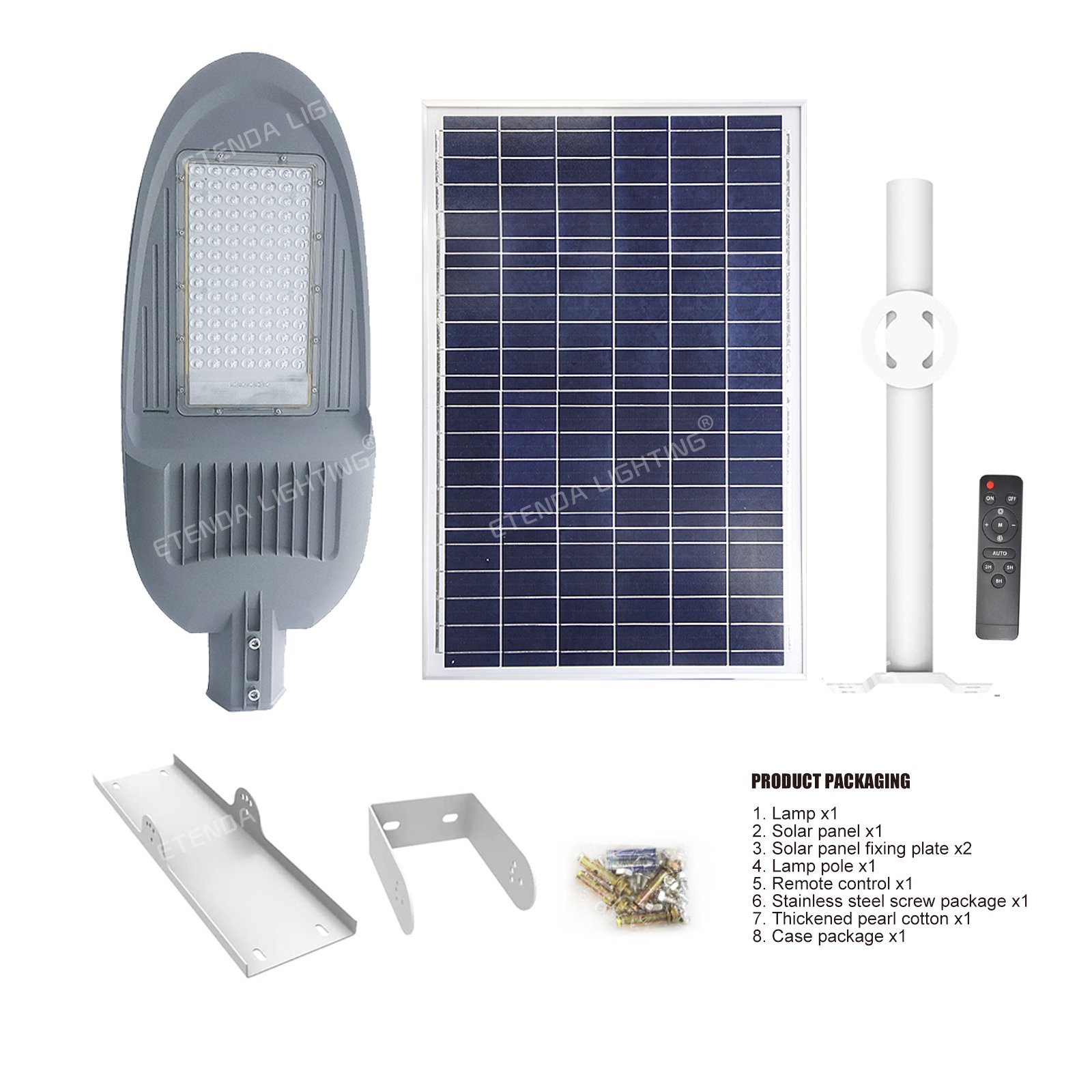 100W 200W 300W 400W 500W Waterproof IP67 Aluminum Wholesale Price Outdoor Solar Led Street Light