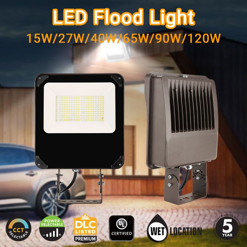 New Arrival Outdoor Waterproof Remote Control Floodlight 15w 27w 40w 60w Led Flood Light