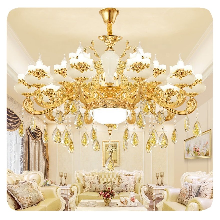 2025 New European Vintage Hotel Pendant Lighting Led Art Classic Dining Modern Crystal Cheap Turkish Chandelier Retro Lamp 10 90