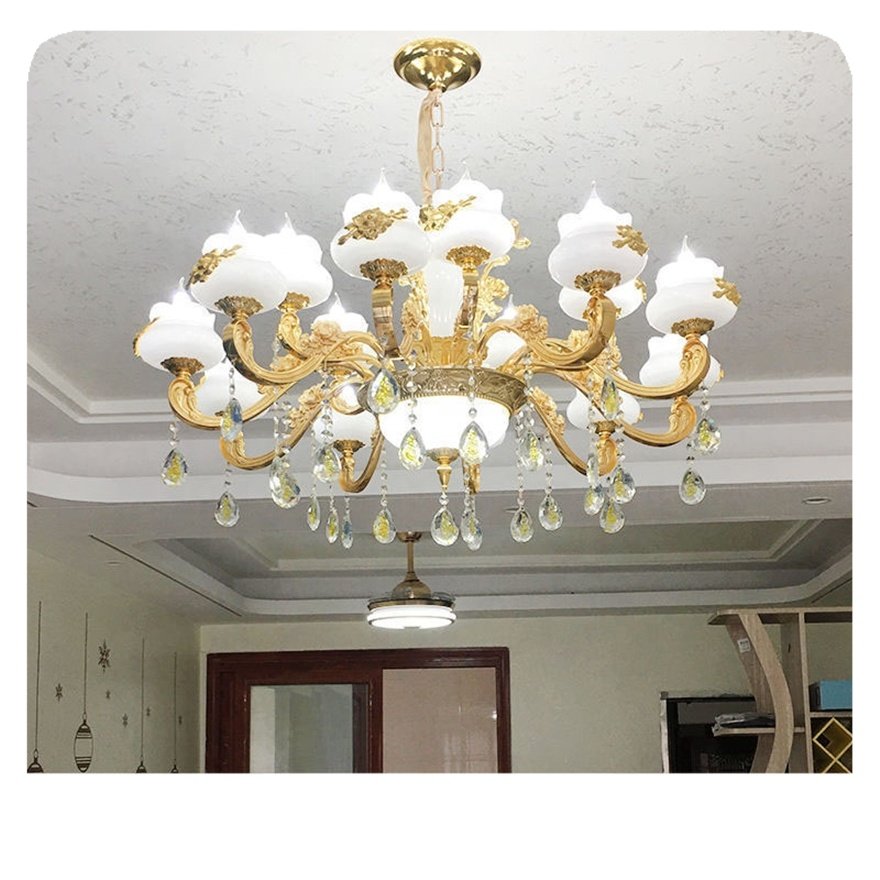 2025 New European Vintage Hotel Pendant Lighting Led Art Classic Dining Modern Crystal Cheap Turkish Chandelier Retro Lamp 10 90