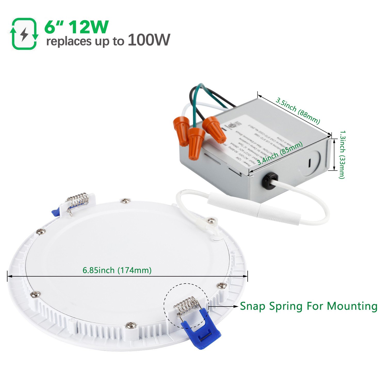 4 Inch/6 Inch Smart Downlight Tuya Air Tight Downlight Slim Panel Led Light