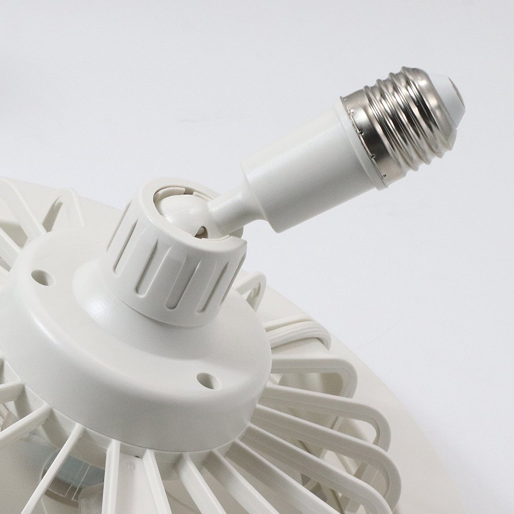 E27 Remote Control 360 Degree Rotation Fan Lamp with LED Lights Quiet Ceiling Fans Modern 80 ABS Home Office Floor Lamp