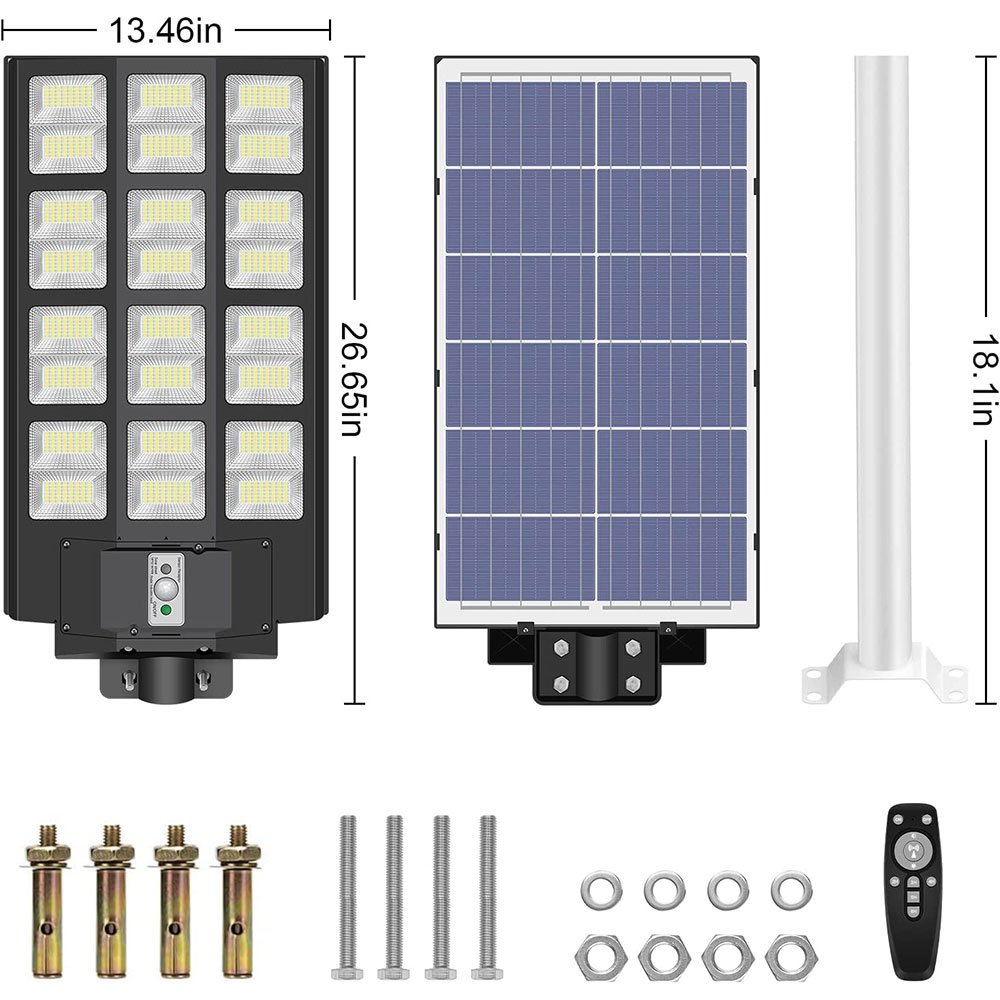 Ip65 Waterproof Outdoor Smd Solar Light 600w 900w 1200w Integrated All in One Led Solar Street Light
