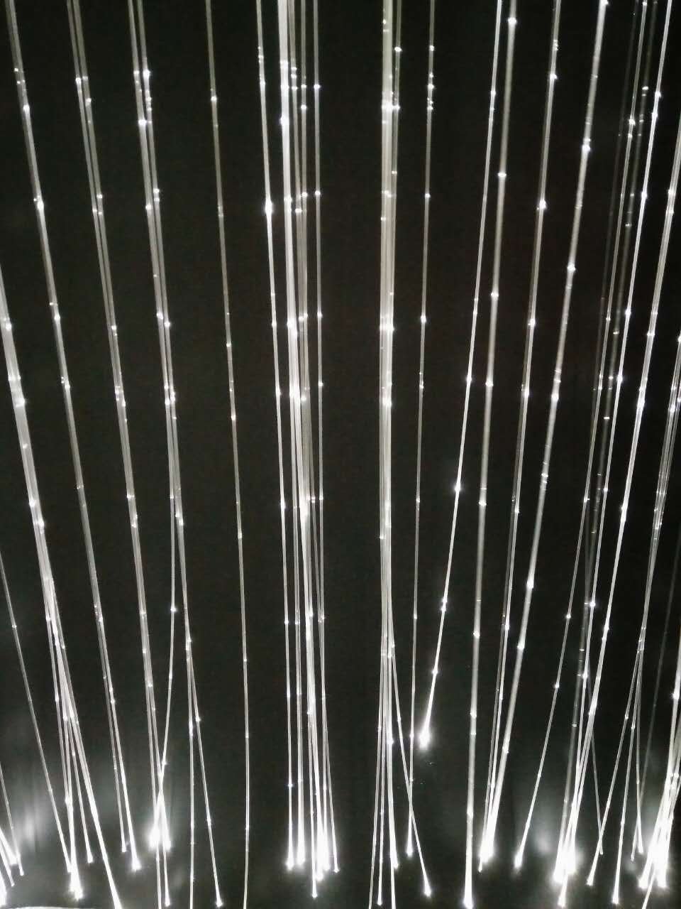 LED Fiber Optic Light Curtain with Colorful Flash Spot Starry Sky Outdoor