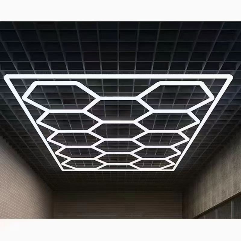 Professional Factory Produce LED Hexagonal Workshop Light for the Car Washing Barber Shop