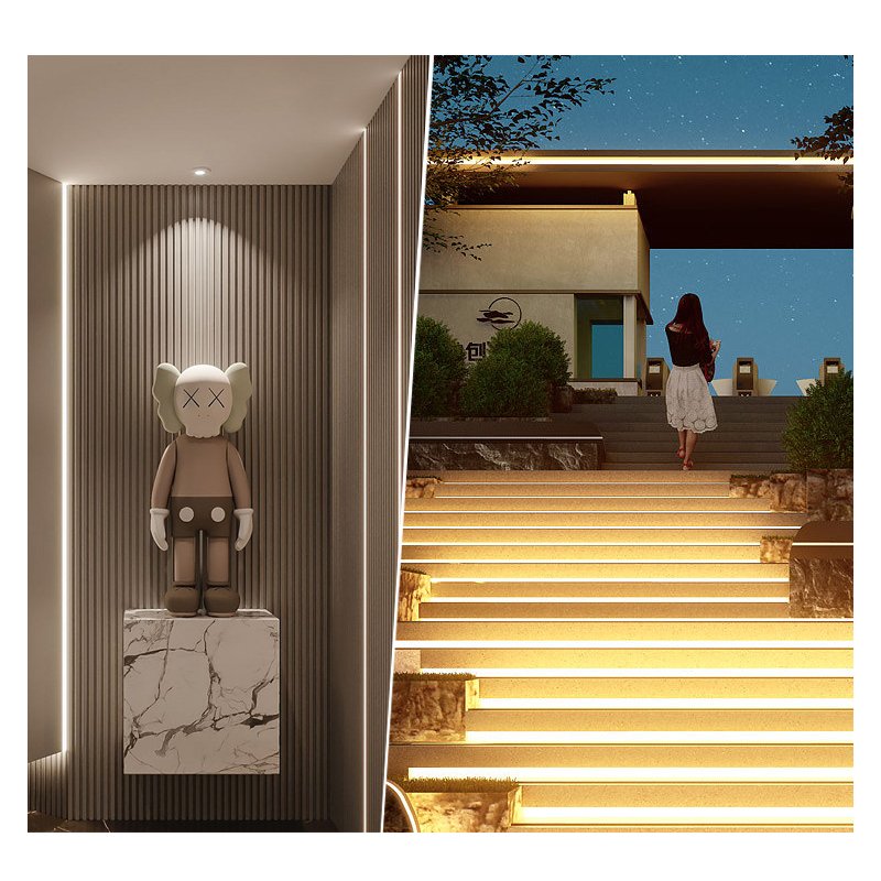 ETL5004879 Approved RF Dimmable High Lumen Efficiency Flicker Free Versatile COB LED Strip Light for Project