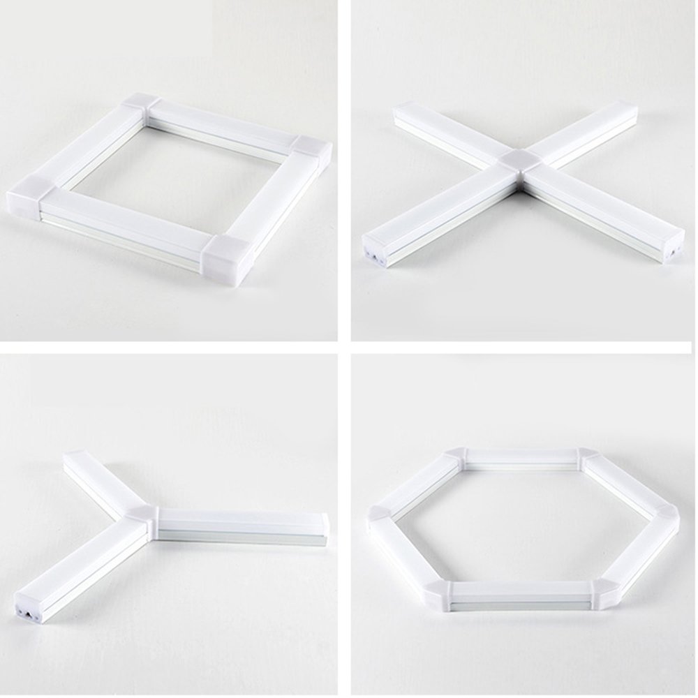 Honeycomb LED Lights 6500K Hexagon Garage Lights Wireless Splicing Energy Saving 14 Grid for Workshop Car Wash Room Gym