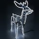 TSINYE Christmas Decorations Sculpture Outdoor Decorative 3D Shaking Head Led Deer Light Christmas Waterproof LED Rope Lights