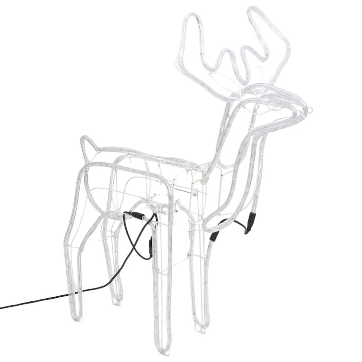 TSINYE Christmas Decorations Sculpture Outdoor Decorative 3D Shaking Head Led Deer Light Christmas Waterproof LED Rope Lights