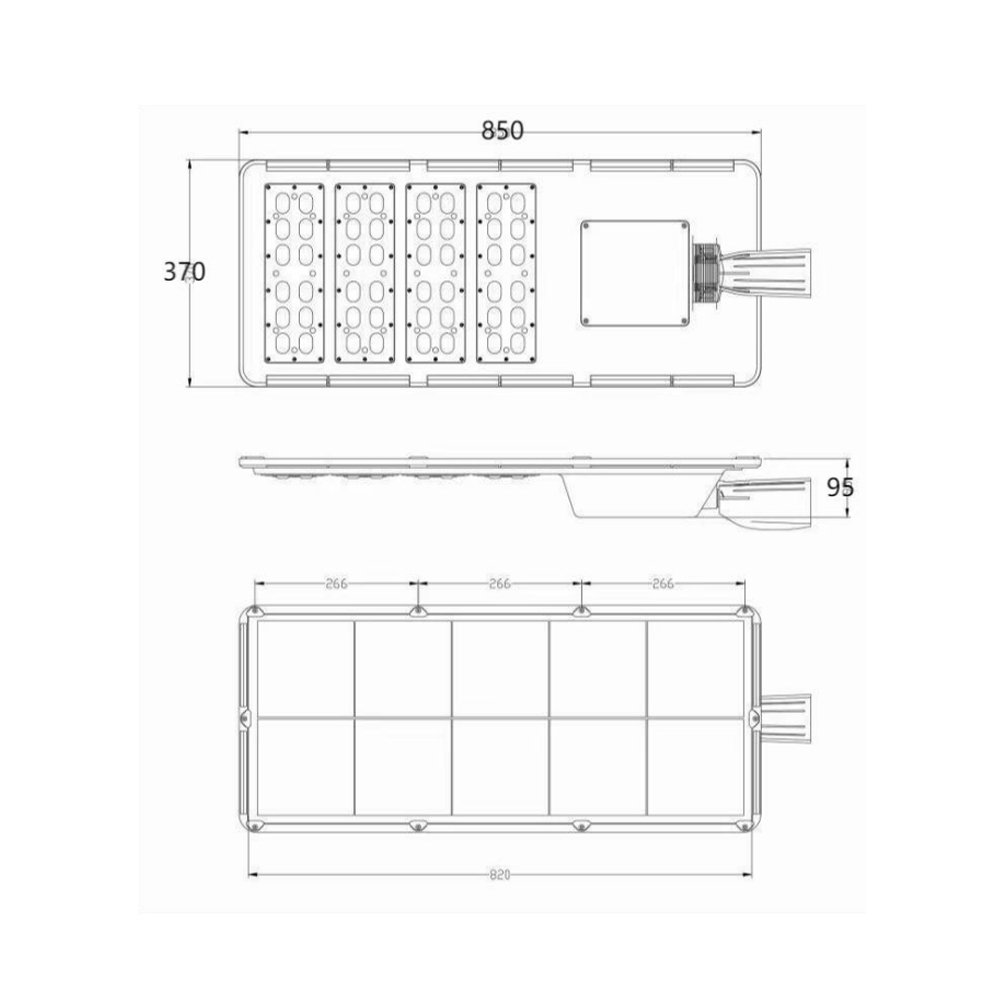 Manufacturer High Quality 300w 400w 500w Waterproof Outdoor Integrated All in One Led Solar Street Lights with Motion Sensor