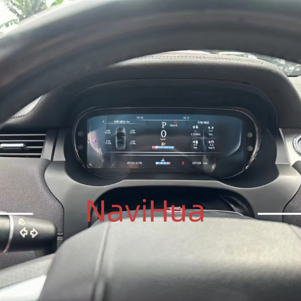 NaviHua Auto Meter Dashboard Speedometer Digital Clusternstrument Cockpit Display for Land Rover Range Rover Evoque 2012 2019