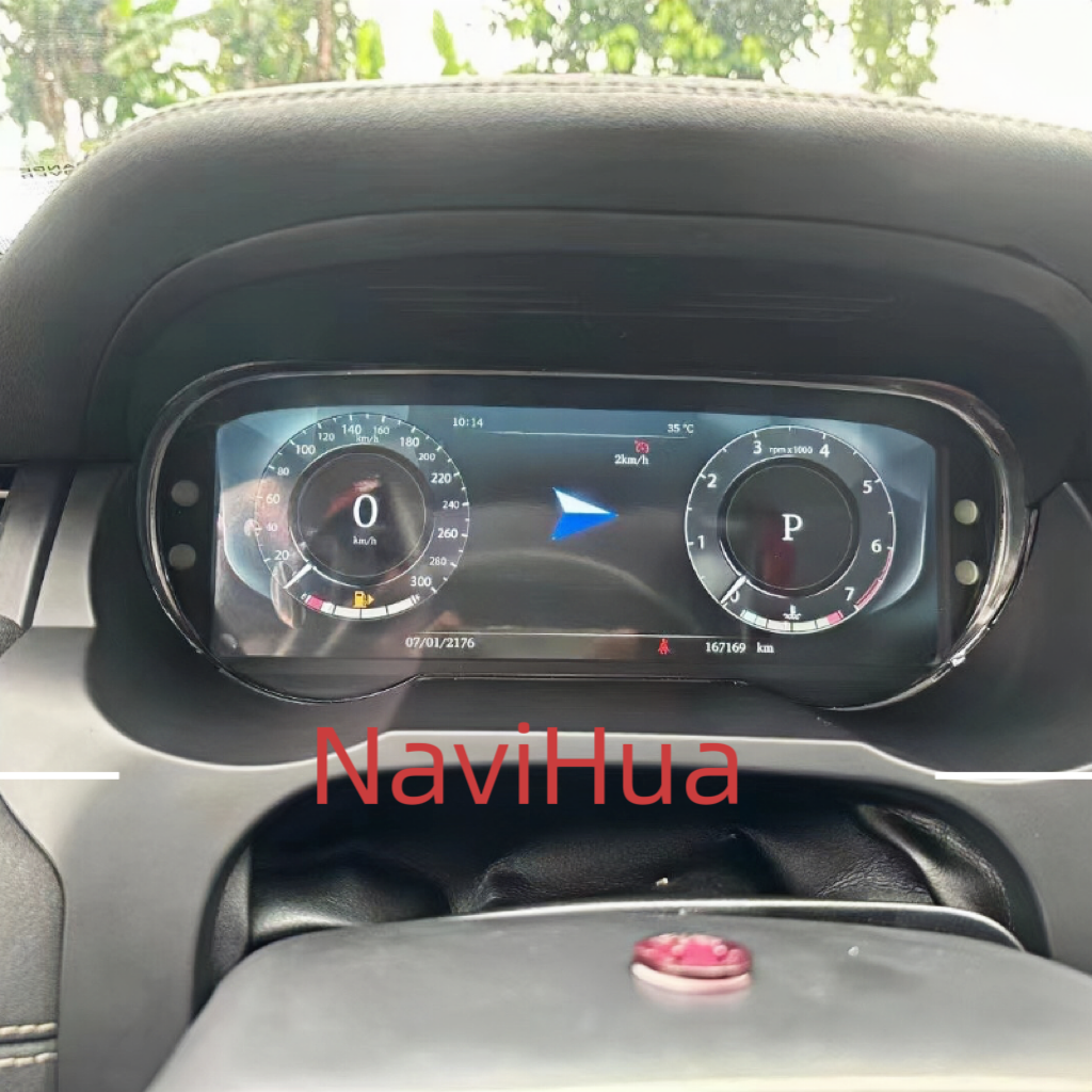 NaviHua Auto Meter Dashboard Speedometer Digital Clusternstrument Cockpit Display for Land Rover Range Rover Evoque 2012 2019