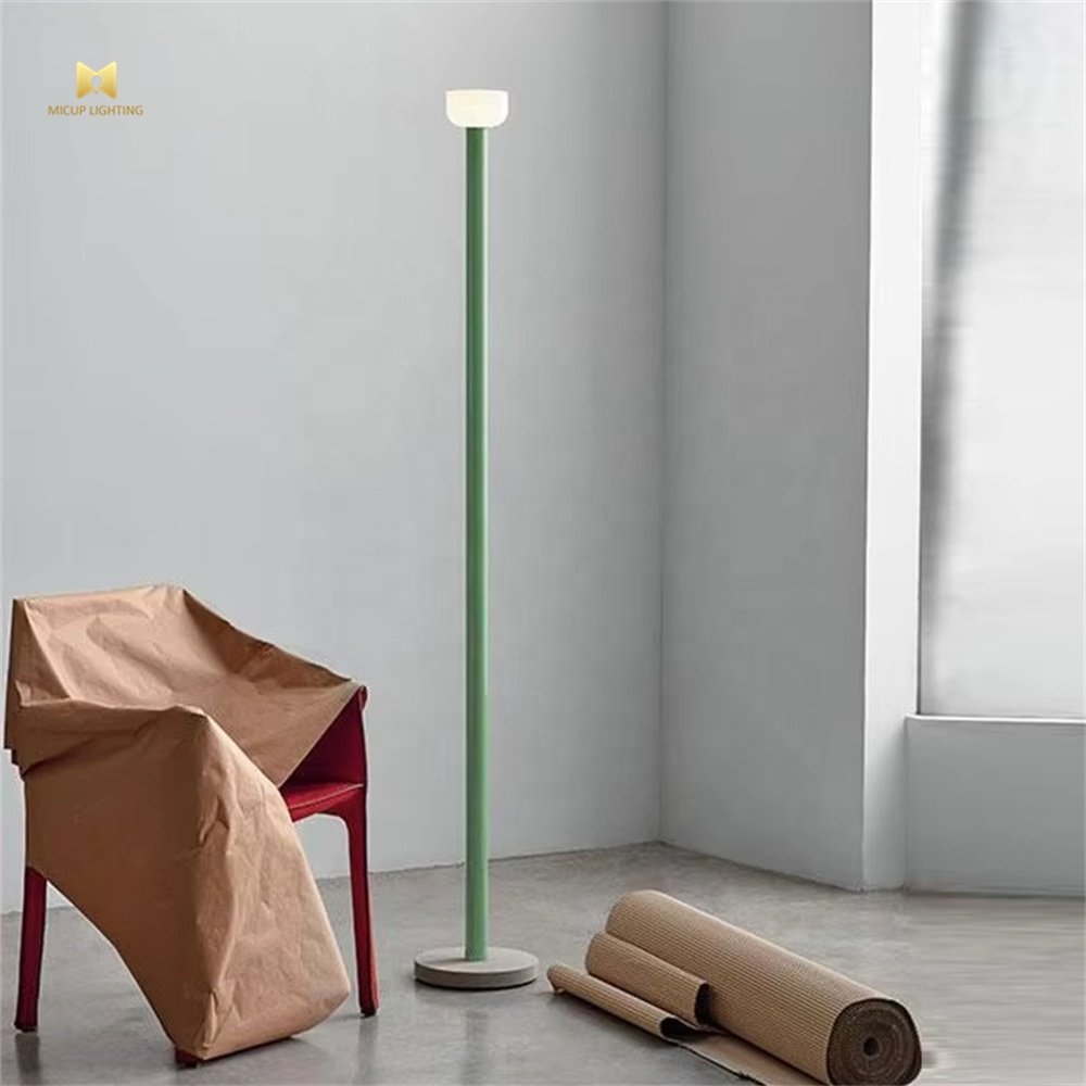 Fashion Nordic Design Minimalist Colorful Floor Lamp Living Room Sofa Corner Bedroom Glass LED Floor Light