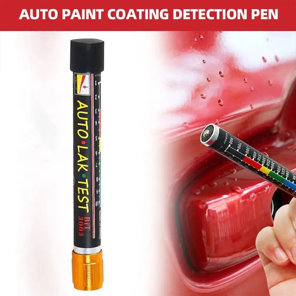 Thickness Tester Meter Gauge Auto Paint Crash Check Test Paint Tester Car Paint Test Pen with Magnetic Tip Scale Tools