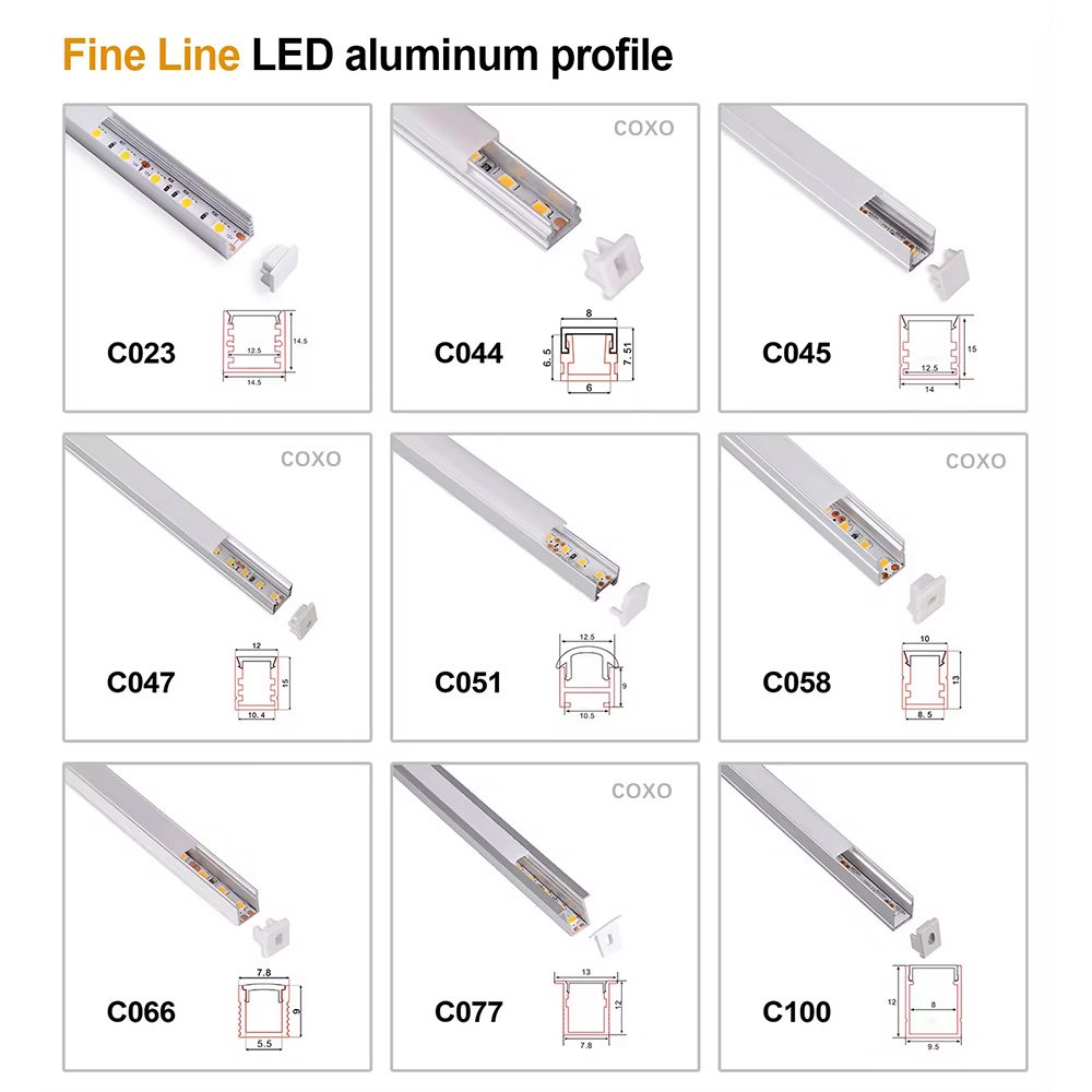 Recessed Aluminum Profile for Led Light Plasterboard Extrusion Ceiling Aluminium Drywall Corner Rail Aluminum Light Led Profile