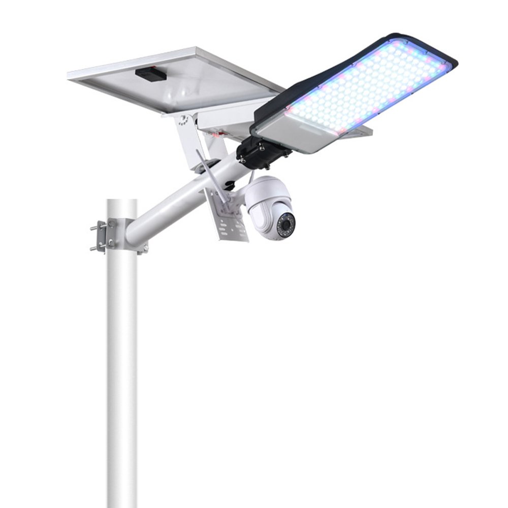 Solar Monitoring Street Light Outdoor LED Waterproof 200W HD Camera 4GWiFi Smart square Villa Lighting Garden Street Light