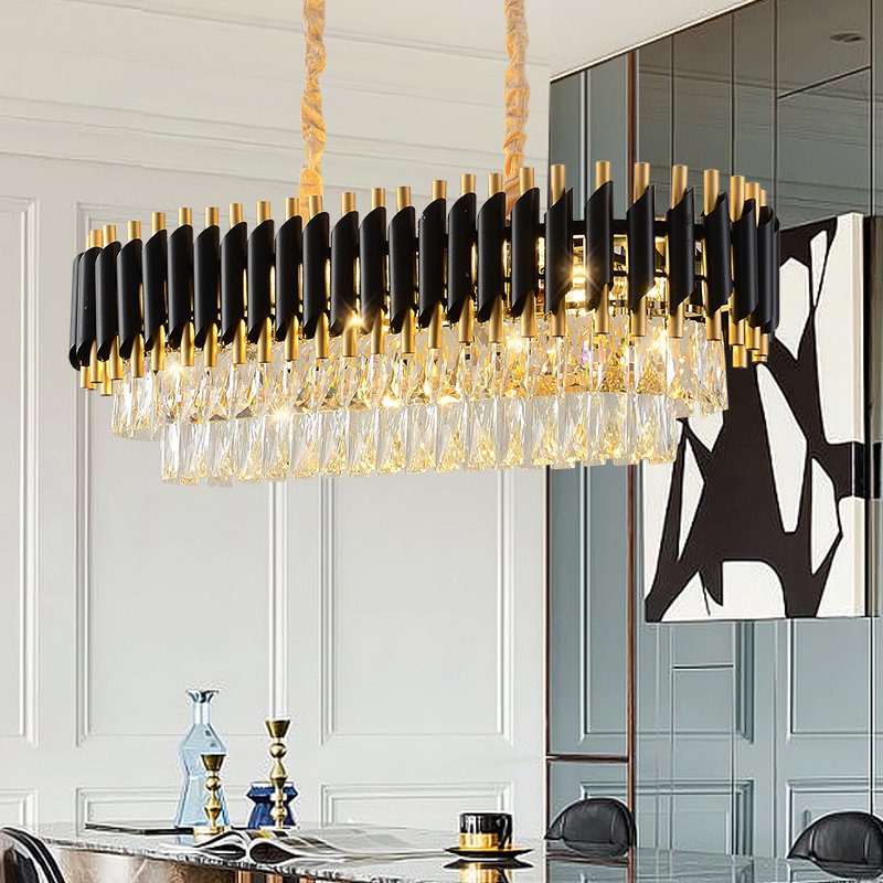 High Quality Nordic Luxury Hotel Decorative Modern Led Crystal Ceiling Pendant Light Chandelier Ceiling Light for Living Room