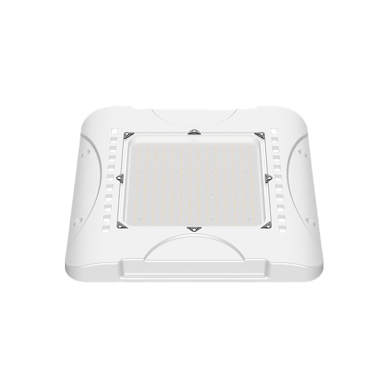 Outdoor Lighting High Lumen Output Petrol Station IP65 150W 6000K PF0.95 LED Canopy Light with Emergency Battery