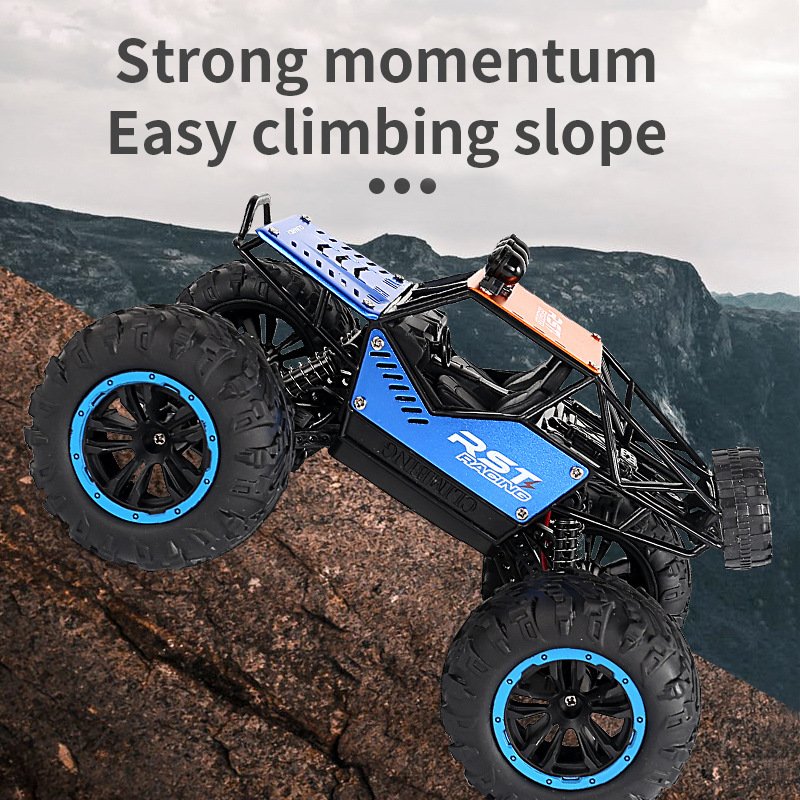 AiJH 2.4G Rc Climbing Car Diecast Rock Crawler RC Truck Alloy Racing Vehicle Toy Off Road Remote Control Car