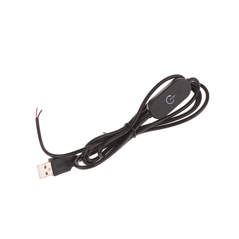 2A 5V USB Touch Dimming Switch Cable 1.5M USB 2.0A to 2 Wire Output 5-100% Dimmer Controller