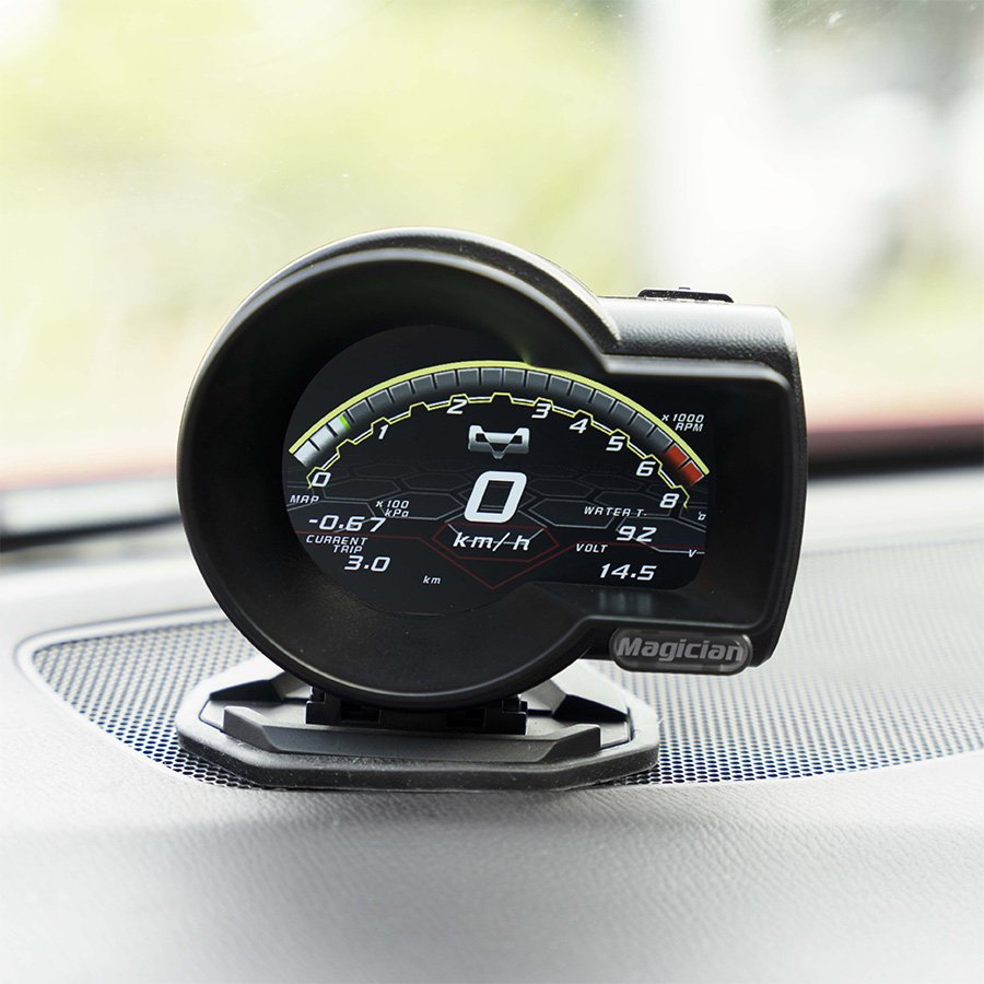 Magician Auto Gauge OBD F8 Car Gauge Multi Function Smart Auto Meter