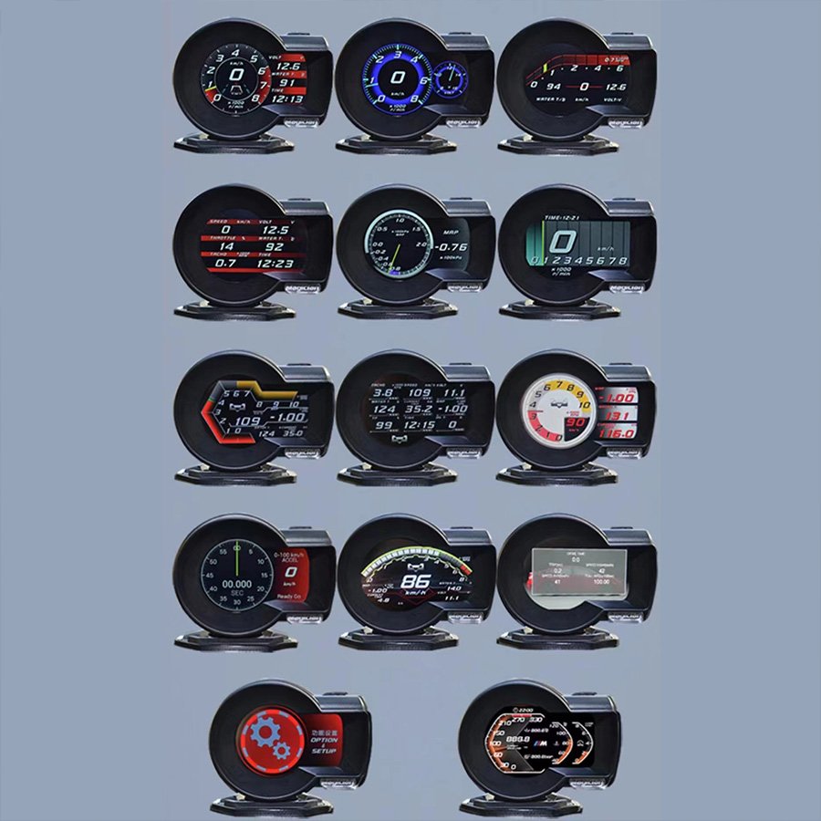 Magician Auto Gauge OBD F8 Car Gauge Multi Function Smart Auto Meter