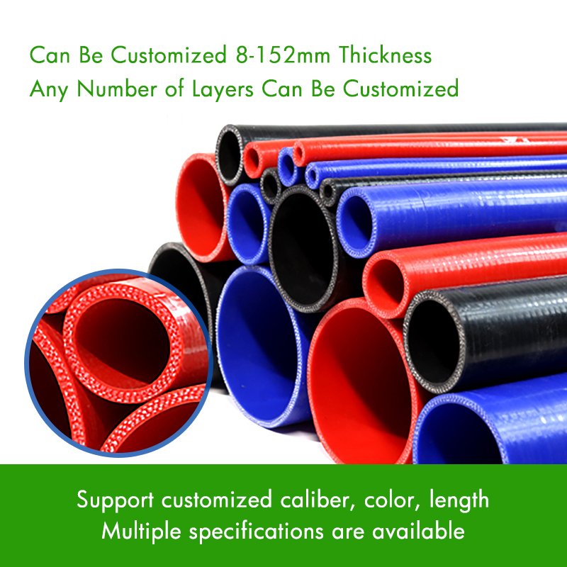 4 ply Straight Silicone Meter Coolant Hose Custom Cutting & Moulding Available Sizes 6mm/8/10/12/14/16mm