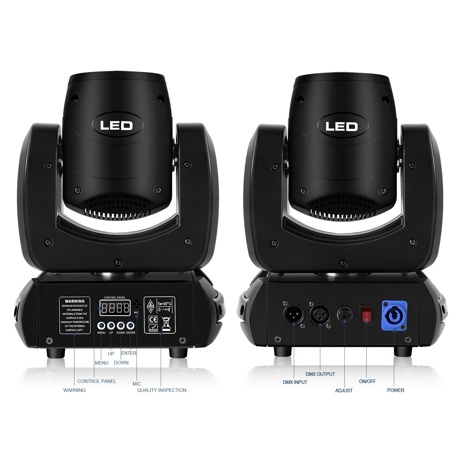 100W LED Beam Moving Head Light Luces Dj DMX512 Cabeza Movil Stage Party Disco Lights