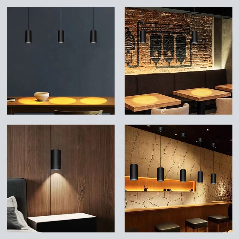 Modern Fashion Surface Mounted Suspended Led Ceiling Lights Long Chandeliers Coffee Shop Library Chandelier Pendant Light