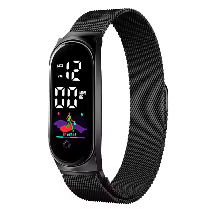 Fashion Sports Watch Waterproof Luminous Kids Digital Watch Touch Screen Electronic LED Watch